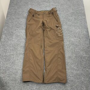 Volcom Snowboard Pants Mens S Brown Thermonite Waterproof Cargo Winter Sports